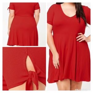 Plus ribbed dress NEW 0X - 1X